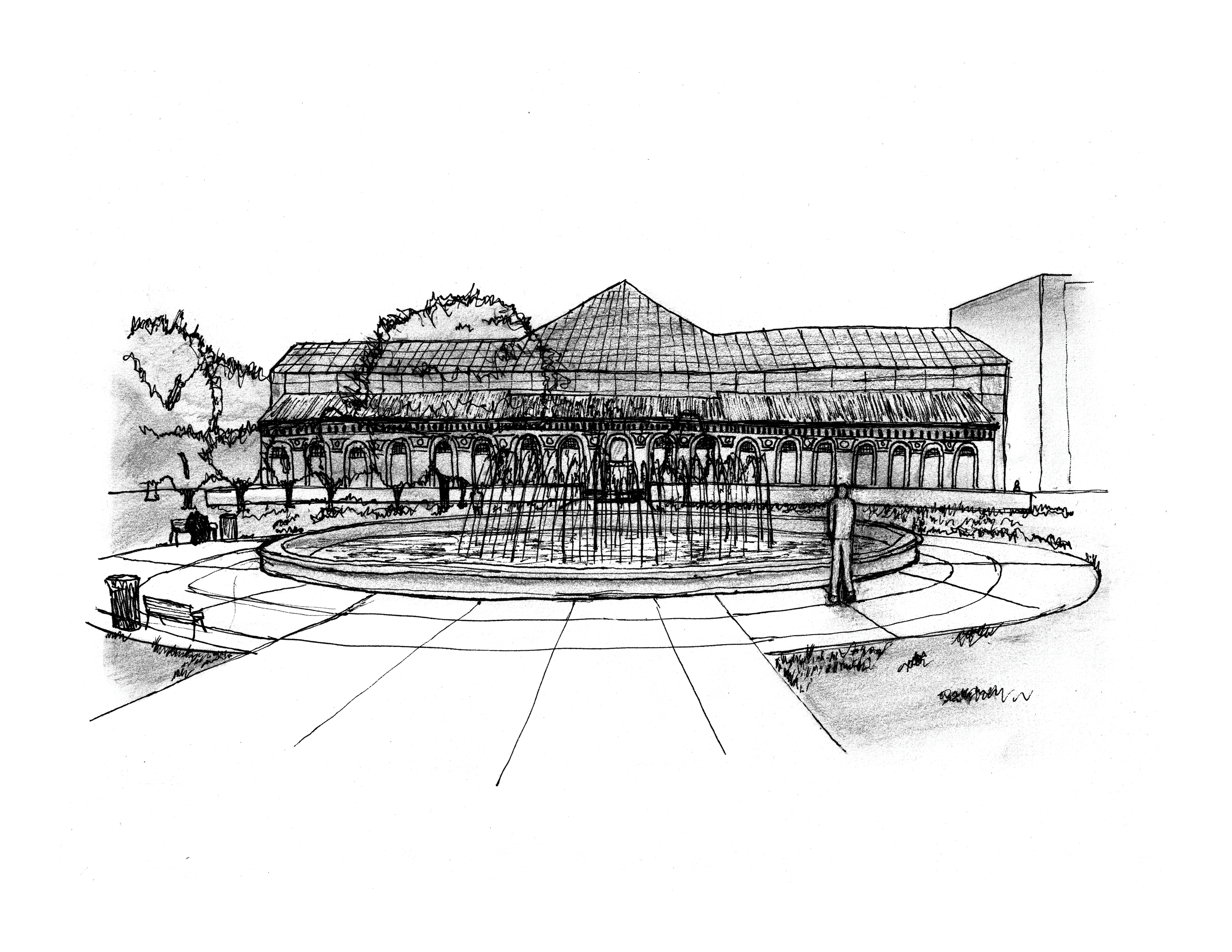 CALIFORNIA SCIENCE CENTER - One-point perspective
