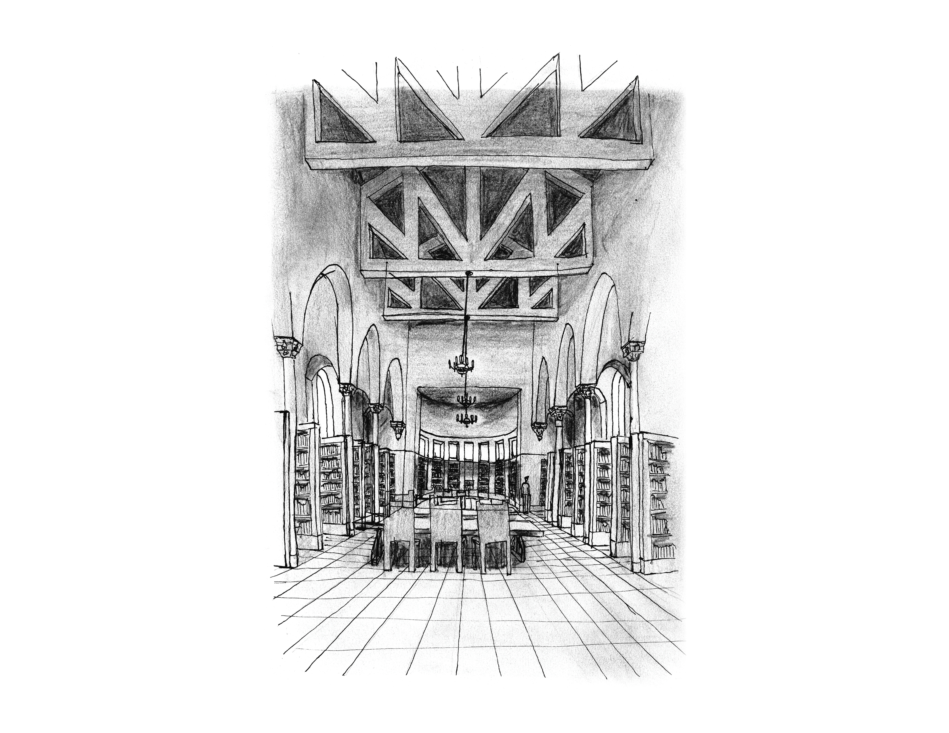 HOOSE LIBRARY OF PHILOSOPHY - One-point perspective